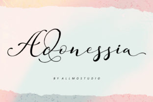 Adonessia: A Script Font for Handmade Crafters and Designers