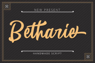 Betharie: A Script Font That Breathes Life Into Your Handmade Creations