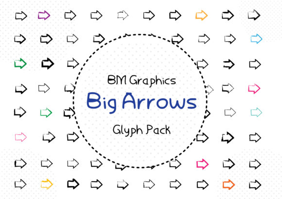 BM Graphics - Big Arrows: A Versatile Font for Crafters and Designers