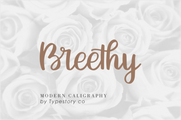 Breethy: A Script Handwritten Font for Modern Web Design
