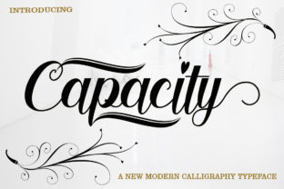 Capacity: A Script Handwritten Font for Creative Product Design