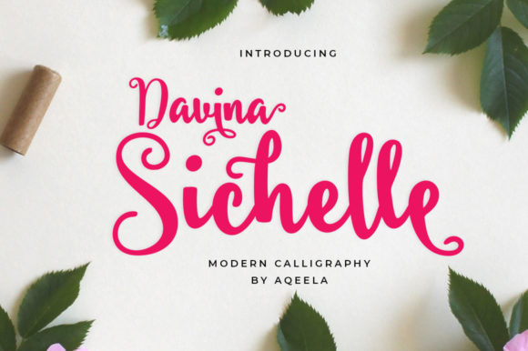 Davina Sichelle: A Script Font That Elevates Your Brand