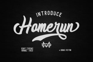 Homerun Script: A Timeless Font for Handmade Crafters and Designers