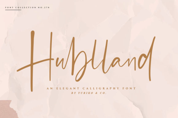 Hublland: The Script Font That Elevates Your Brand’s Visual Story