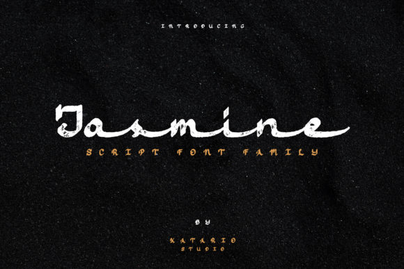 Jasmine Script for Editorial Design and Creative Typography
