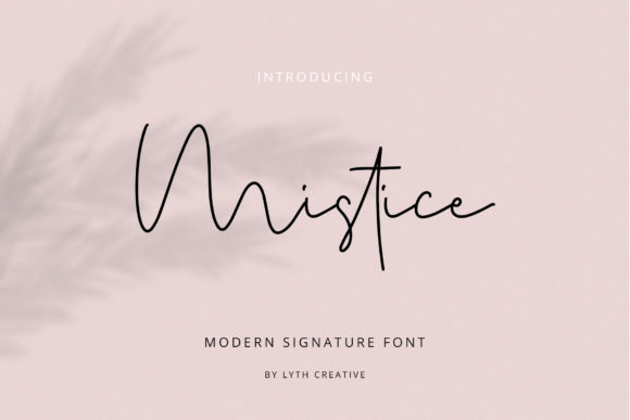 Mistice: A Handwritten Font for Editorial Elegance