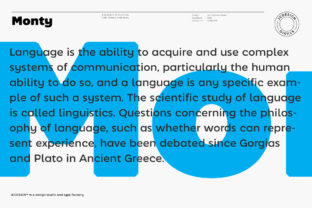 Monty: A Versatile Sans Serif Font for Modern Editorial Design