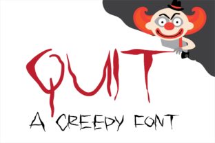 Quit: A Creepy Handwritten Font for Editorial Design
