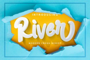 River: A Handwritten Font That Breathes Life Into Your Crafts