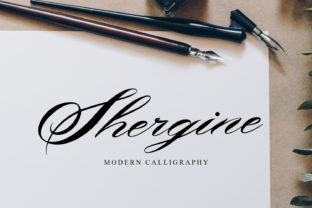 Shergine: A Romantic Script Font for Handmade Creators