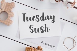 Upgrade Your Brand with Tuesday Sush Script Font